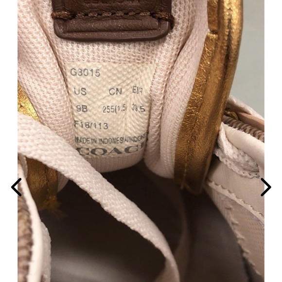 NEW— COACH C143 Brown and Cream Women's Sneakers Athletic shoes 🤎🩷 - Picture 6 of 11